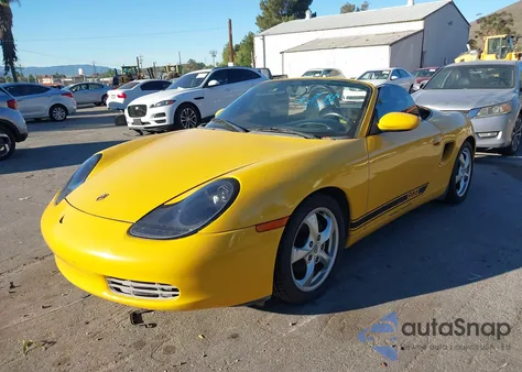2001 Porsche Boxster из США, поврежденный, VIN WP0CA29861U624541